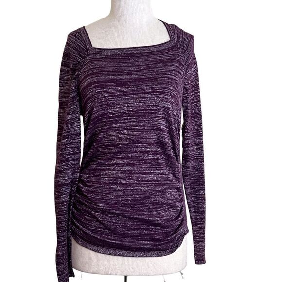 Tahari purple with very fine metallic silver thread running throughout. - Picture 1 of 7